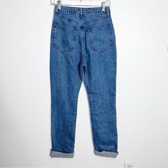 WE WORE WHAT Jeans Women Size 26 Straight Ultra High Rise Icon Fit Slim CL - Picture 4 of 12